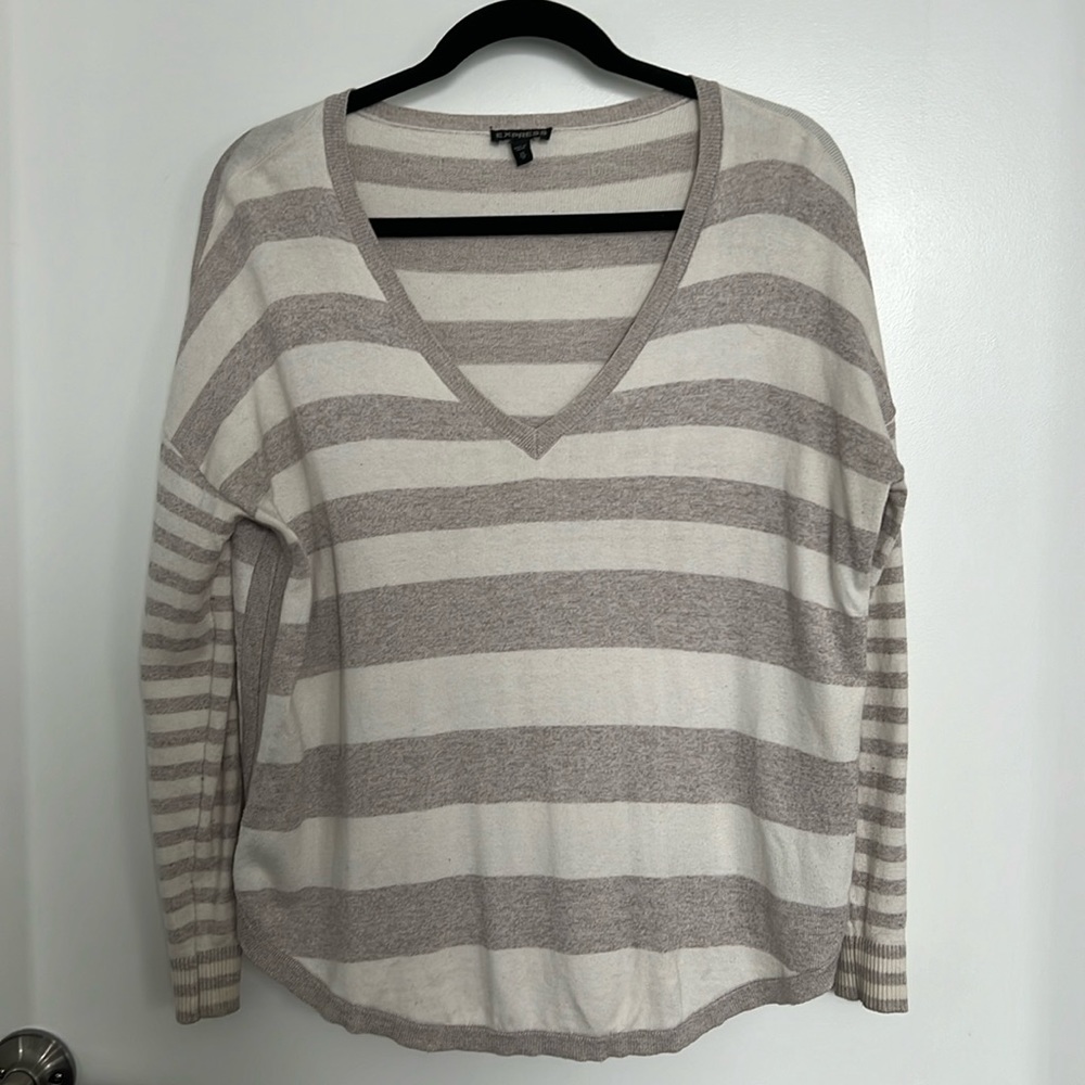 Express Low V-Neck Sweater